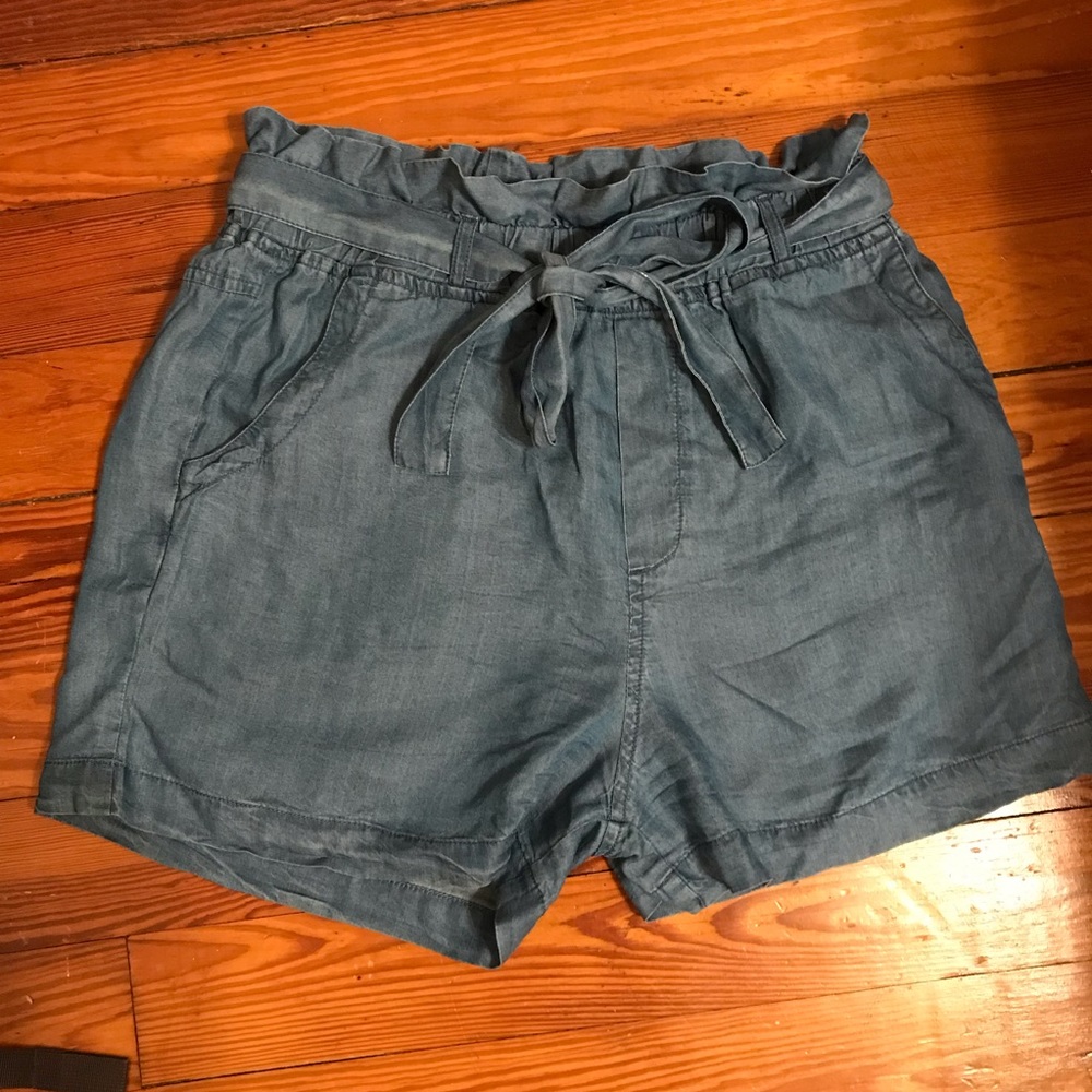 Thread & Supply paper bag waist shorts